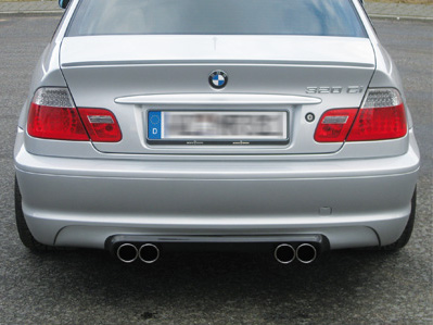 3er BMW E46 (alle Modelle) 4-Rohr M3-CSL-Look Anlage